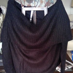 Kensie Black Cowl Neck Sweater